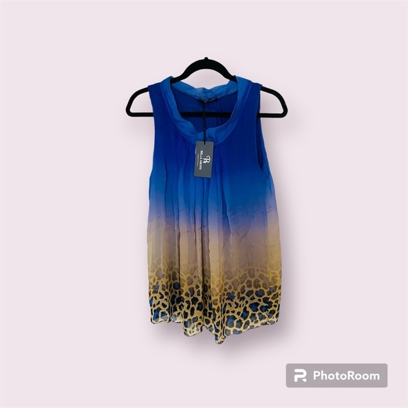 Bella Amore Tops - BNWT Bella Amore Silk Animal Print Top